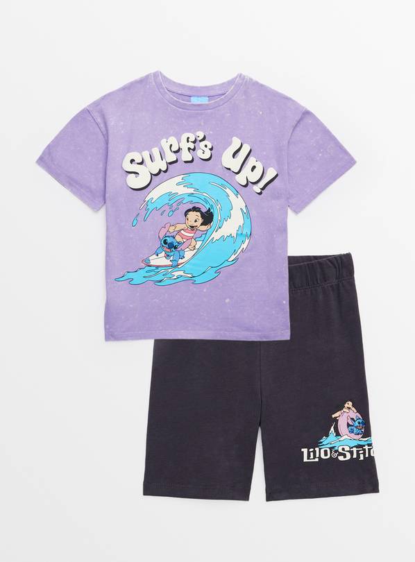 Disney Lilo & Stitch Surfing T-Shirt & Shorts 10 years